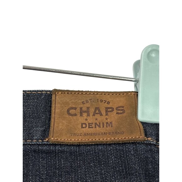 Chaps Womens Dark Wash Denim Jeans Delaney Straight Leg Size 10 - Picture 3 of 4